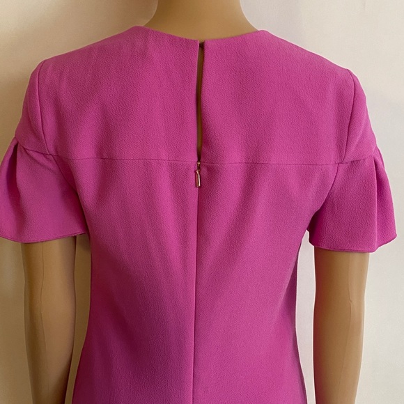 Trina Turk Jacinta Shift Dress Petal-Sleeve - Pink/Snapdragon Size 0 - Picture 11 of 16